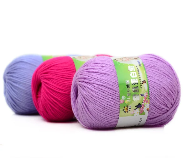 
Hand-Woven Cotton Blend Thread 6 Strands Crocheting Sweater Hat Scarf Baby Shoes DIY Toys Hand Knitting Yarn 