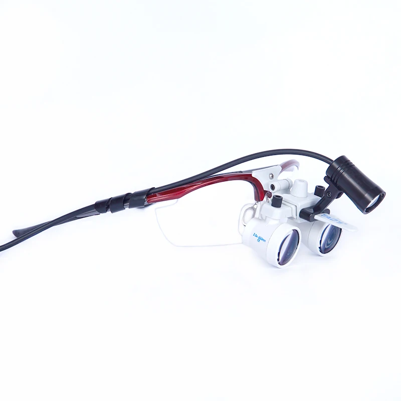 TAOS NS2.5x dental surgical binocular loupes magnifying glasses medical equipment with led light 21x
