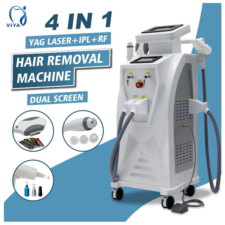OPT01 3 IN 1 hair/tattoo removal beauty machine Laser+IPL+Cold RF equipment
