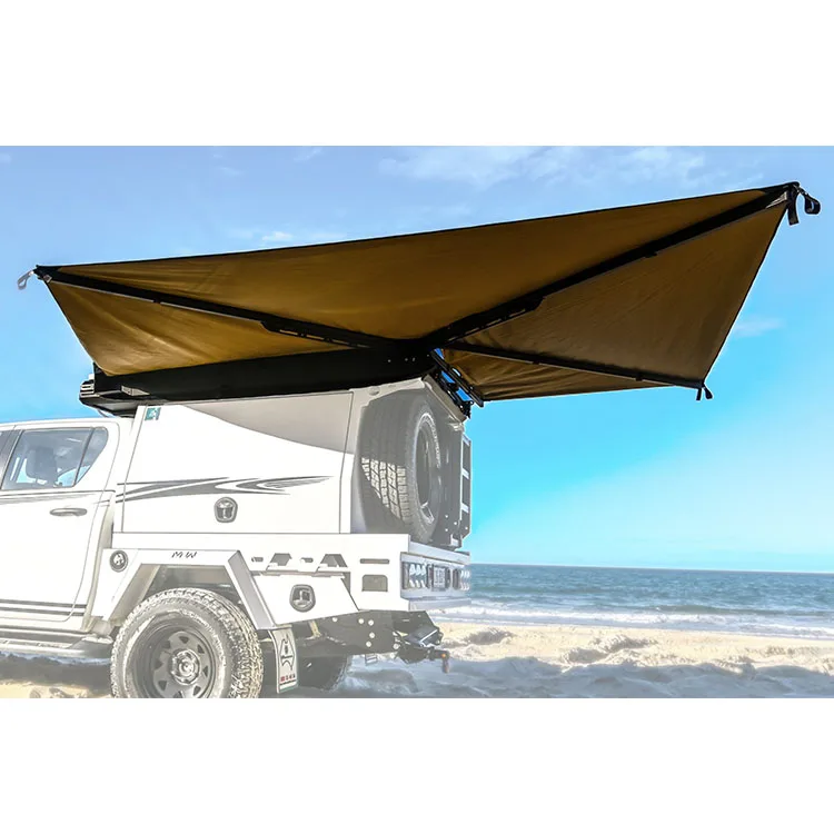 Free Standing 270 Round Sildout Tent Outdoor Car Side Awning For Camping Suv