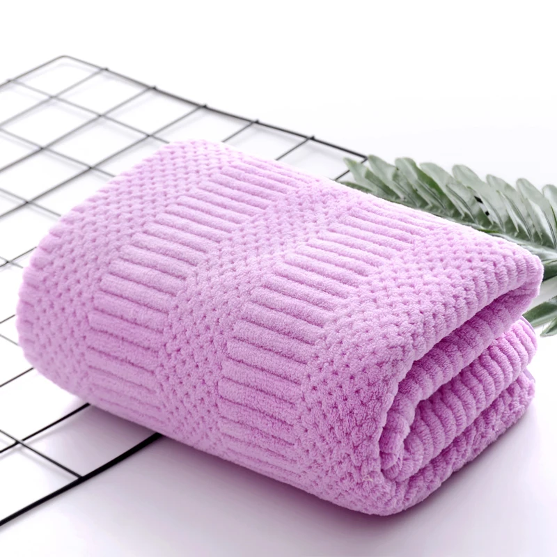 bulk absorbable coral fleece microfiber blanket or bath towel