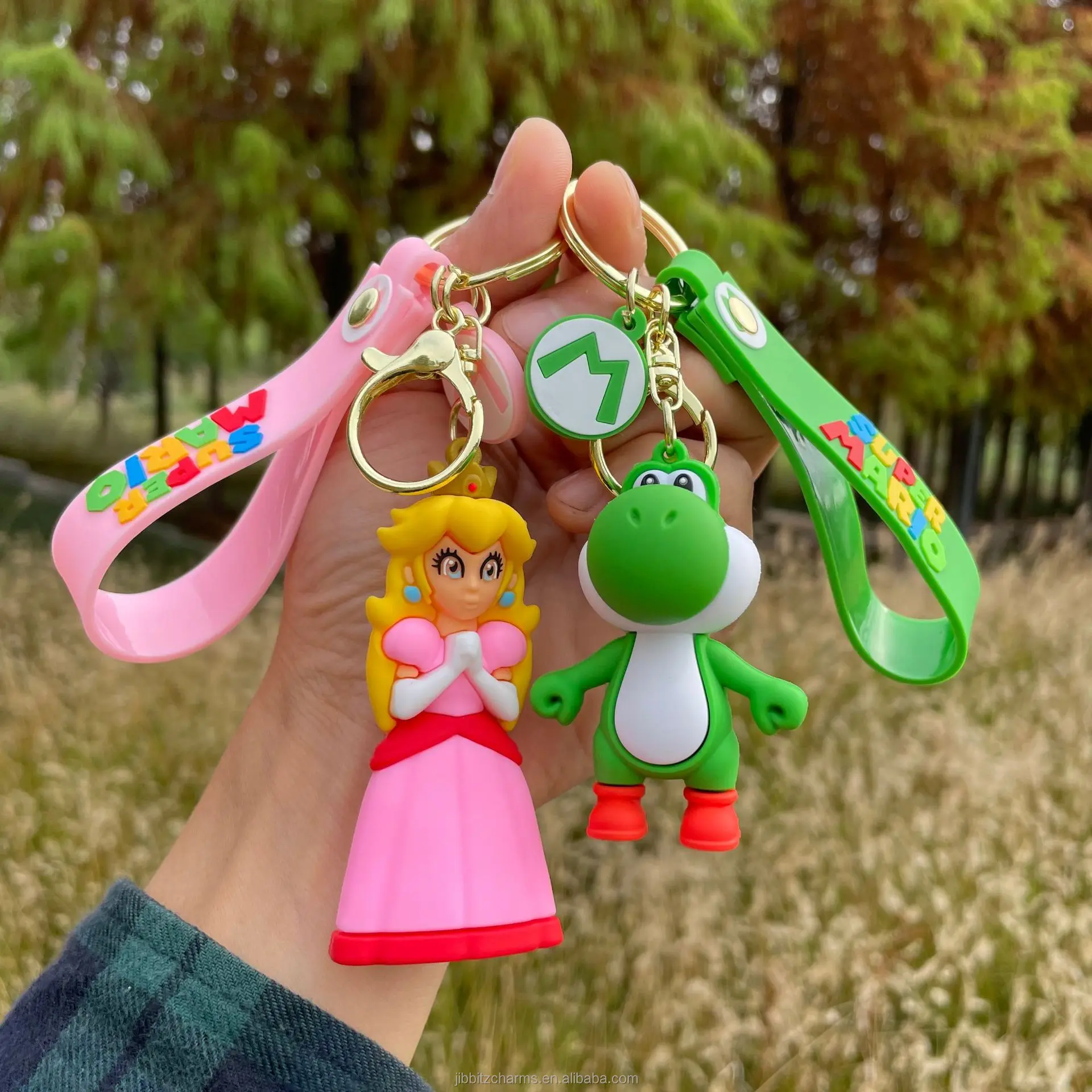 In stock Merchandise Custom 3D mini Acrylic bogg bag chshoes Boys Kpop Rubber Keychain With a Wrist Strap Bracelet