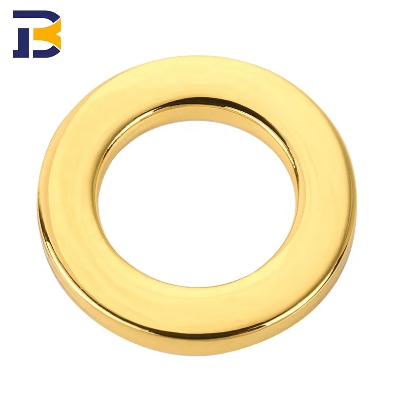 High Quality Zinc Alloy Key Chain Spring Snap Clip Hooks Round Circle Carabiner O Gate Ring