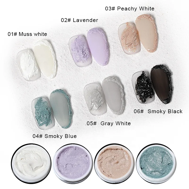 Plaster Glue 3D Gypsum Gel Engraved Drawing Nail Gel No Need Top Coat Decoration Uv Acrylic Nail Glue