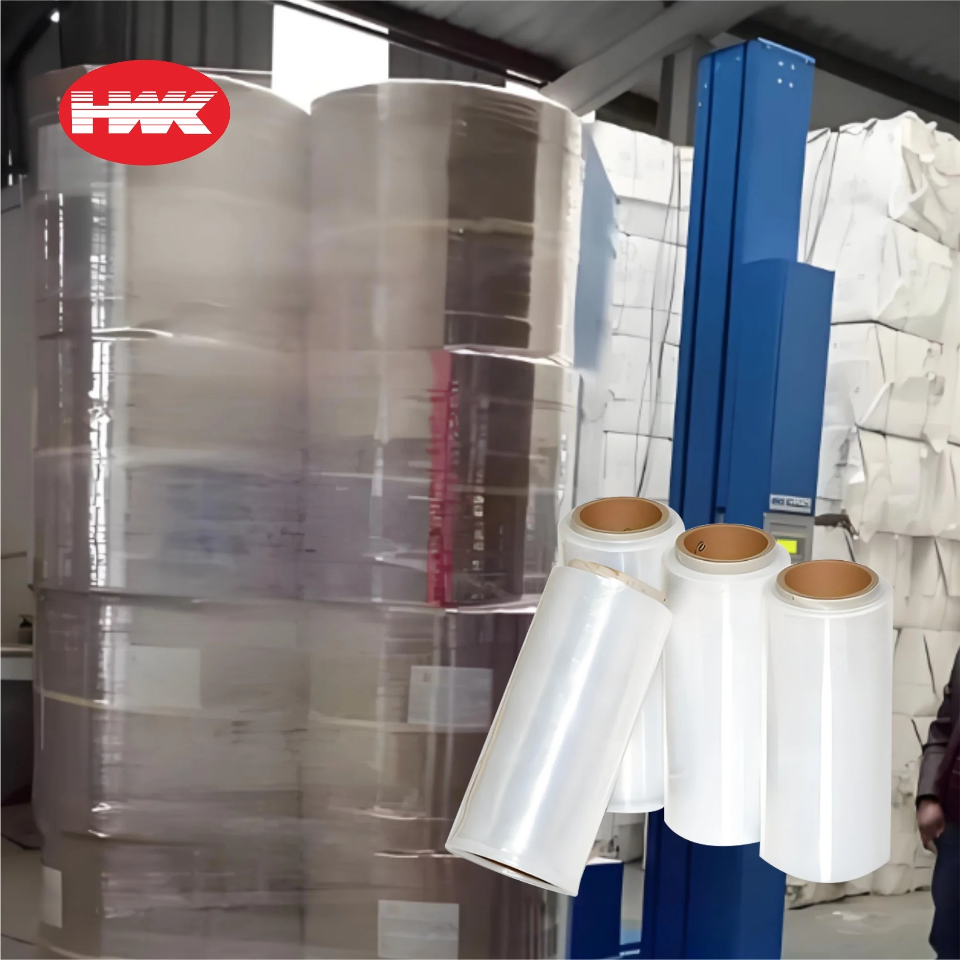 HWK BOPP Прозрачная растягивающаяся мягкая упаковка из полиэтилена HDPE непрозрачная пластиковая пленка LDPE