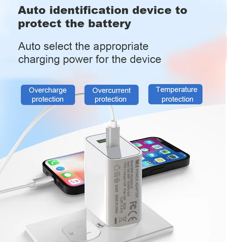 Us Eu Plug Pd 20w Adapter Charger Pd+qc 3.0 Super Fast Charger Usb Wall Charger For Iphone 12/11