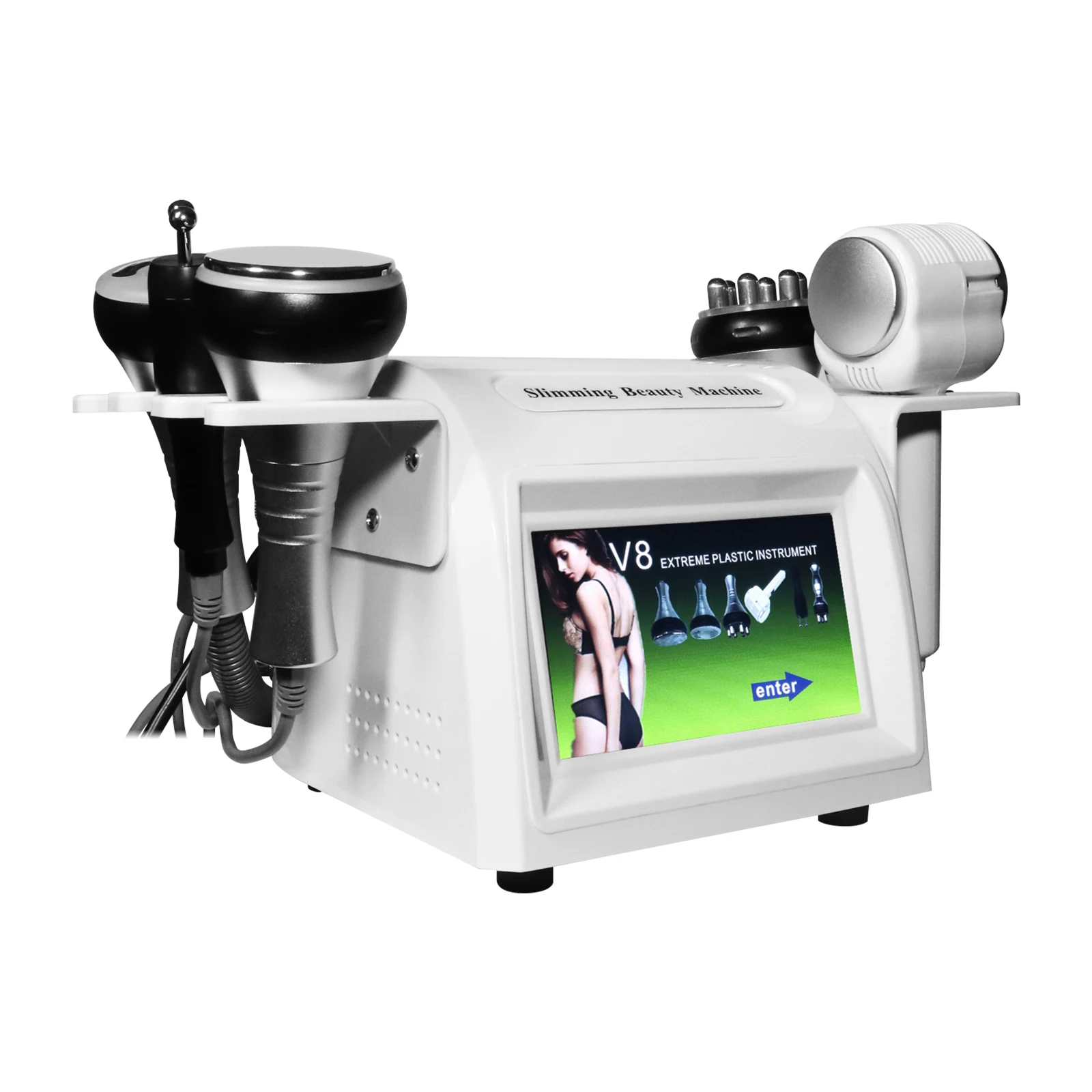 Multifunctional 80K Fat Burner RF Weight Loss Skin Tigenten Device Spa Use 6 in 1 Body Slimming Machine