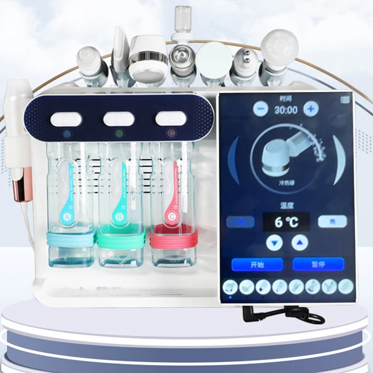 8 In 1 Oxigen Hydro 14 in 1 Hydra Small Bubble Facial Machine 2024 Skin Analyzer Hifu Machine Facial Machines