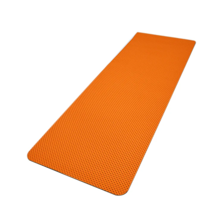 orange tpe yoga mat 6mm tpe yoga mat anti slip sports fitnes with mat bag