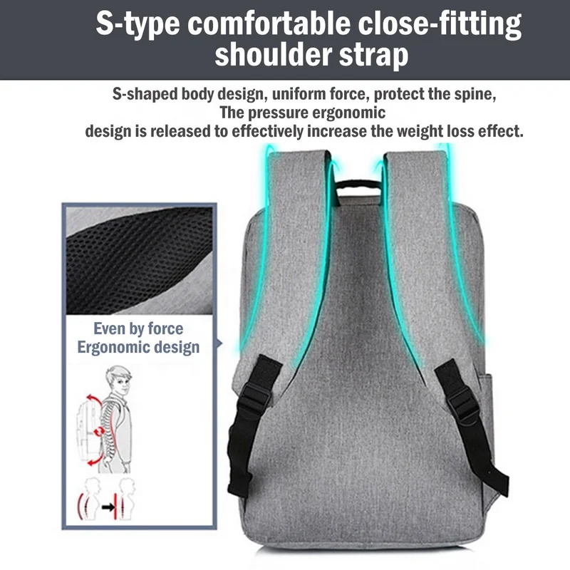 Wholesale  Travel Smell Proof Backpack  anti theft polyester fashion laptop backpack laptop back pack chargeable usb