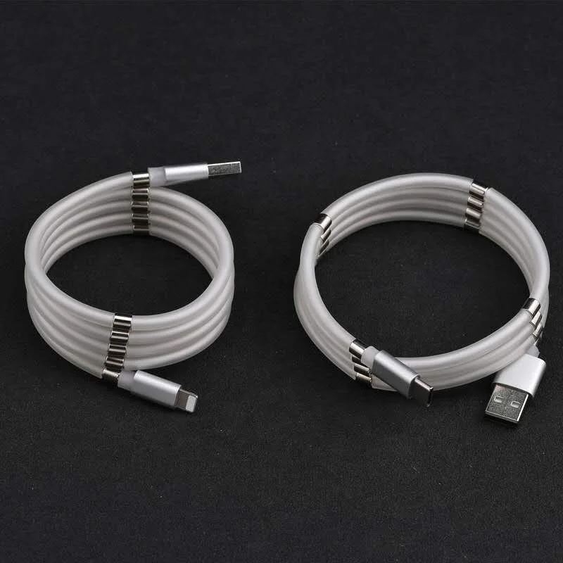2020 Новый портативный кабель быстрой зарядки магнит для хранения usb кабель