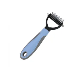 Pet Hair Remover Dog Cat Hair Comb  Pet 2 In 1 Stainless Steel Double Sided Dog Hair Brush Dog Comb