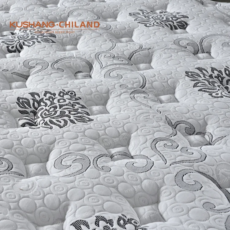 Latex Double euro top gel memory foam vacuum packing mattress pocket spring 2 side  used mattress