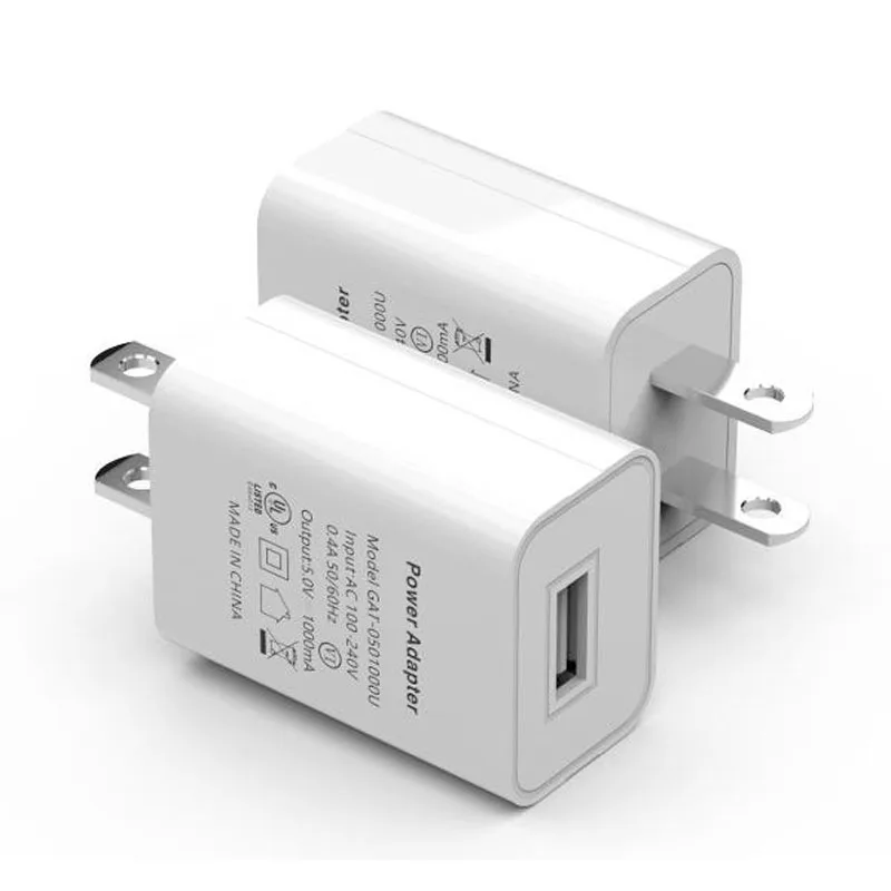  Aвтомобильное зарядное устройство с одним Usb адаптер питания ЕС 2 контактный разъем 5v 1a для