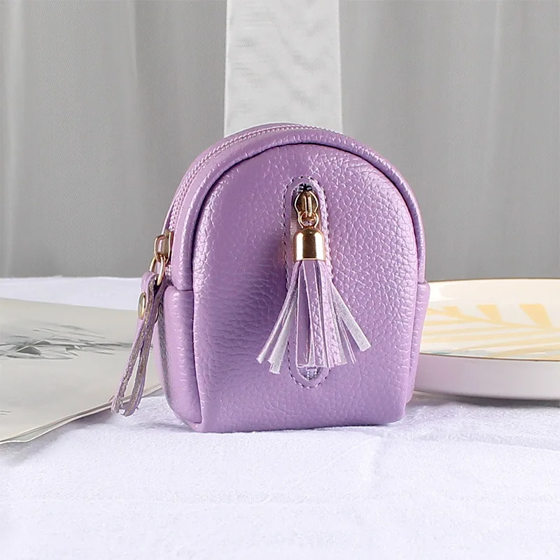 Custom logo Coin purse girl small mini ins holding cute multi-functional double zipper multi-layer card bag