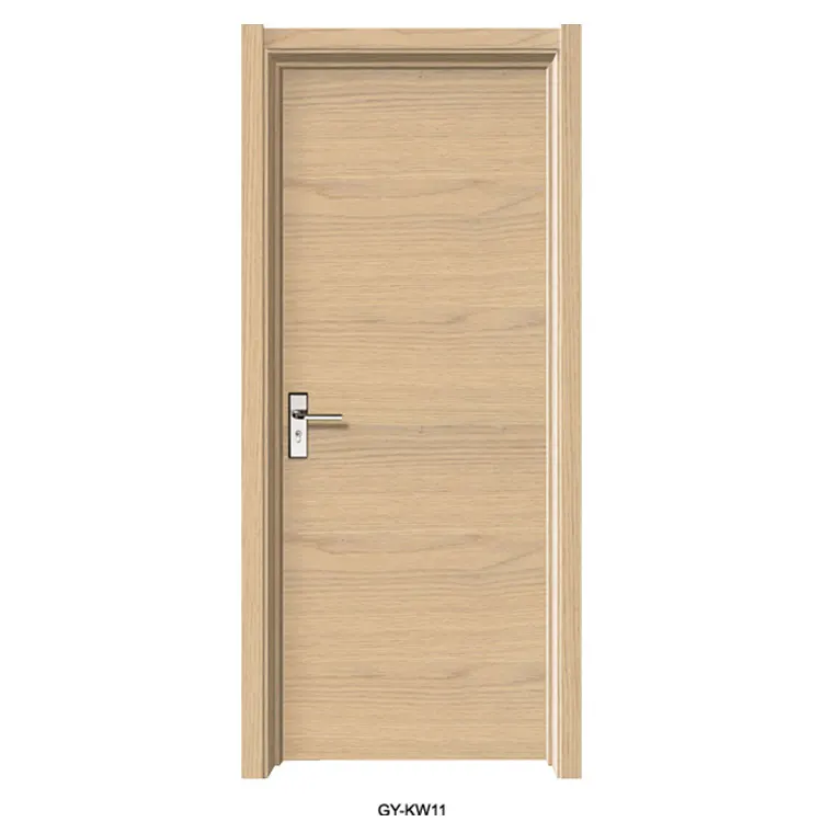 Professional design modern interior bedroom wooden door china veneered mdf/hdf door skin modern veneer doors