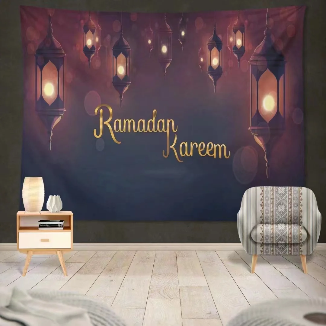 Роскошные гобелены Рамадан ИД Мубарак ручной работы настенные художественные ковры тканые гобелены