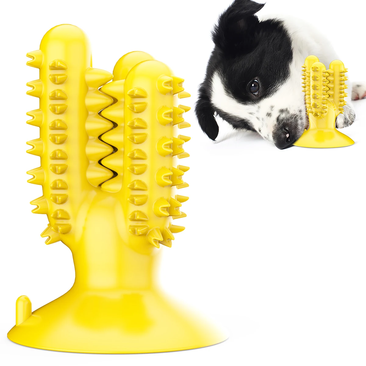 Pet Shop Products chew Dog Toy Pet Molar Bite cactus shape tpr dog Teeth Cleaning  toy