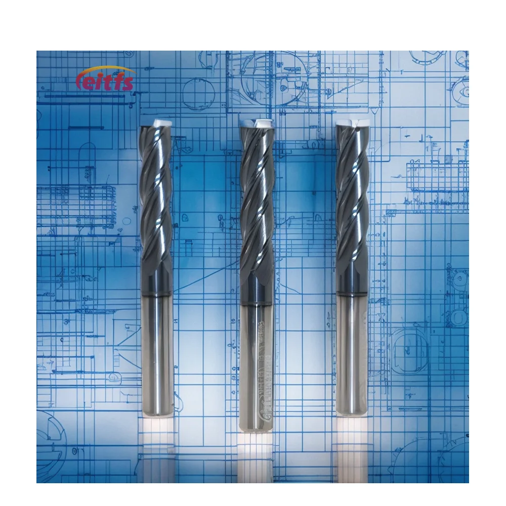 Eitfs endmill cnc angle right shoulder grinding cutter, carbide insert, nha dremel 9905 tungsten cutter flat end mill End Mill