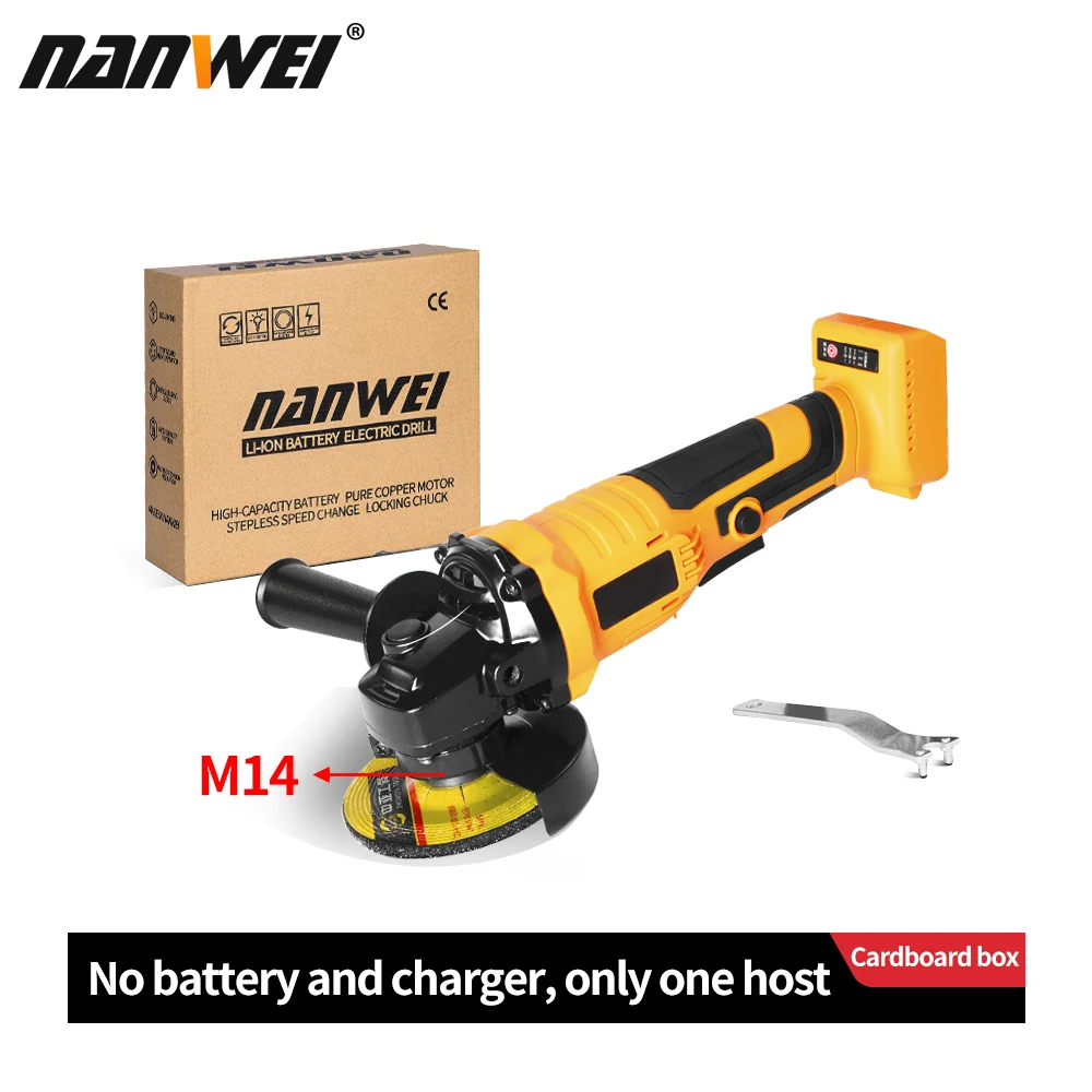 NANWEI 21v Electric Mini Angle Grinder and Drill Set 5 Inch 125mm
