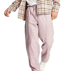 custom summer fashion brand cotton trousers casual workout outdoor khaki harem pink chino streetwear wholesale loose men pants