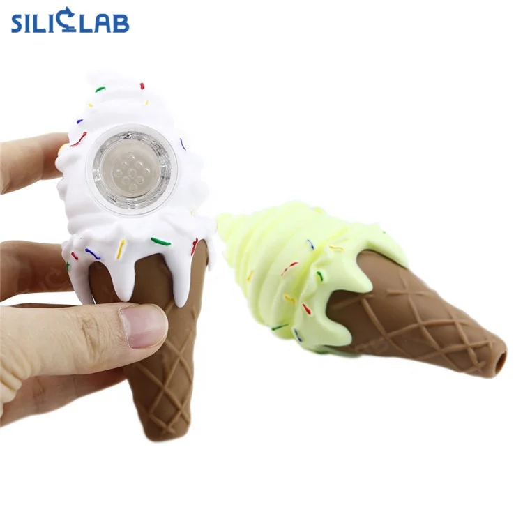 Летние vibe Лидер продаж мороженого ручной трубы табака силиконовые курительные трубки