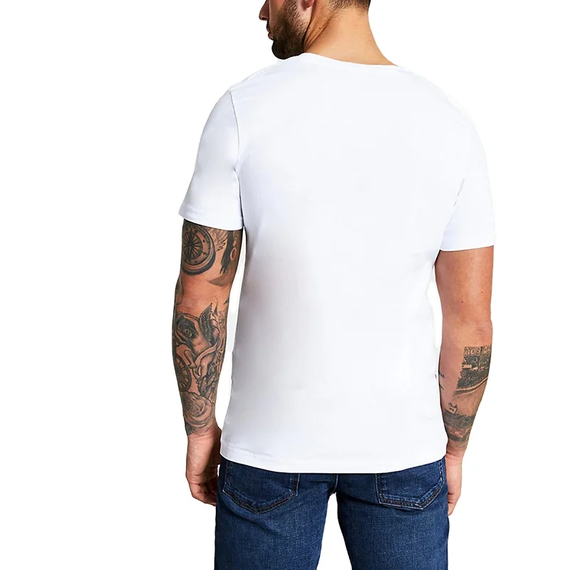 
Homme wholesale breathable silk screen printing white t shirts for men 