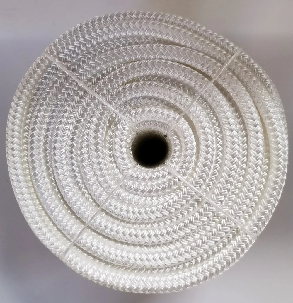 high quality nylon double braid anchor rope dock line