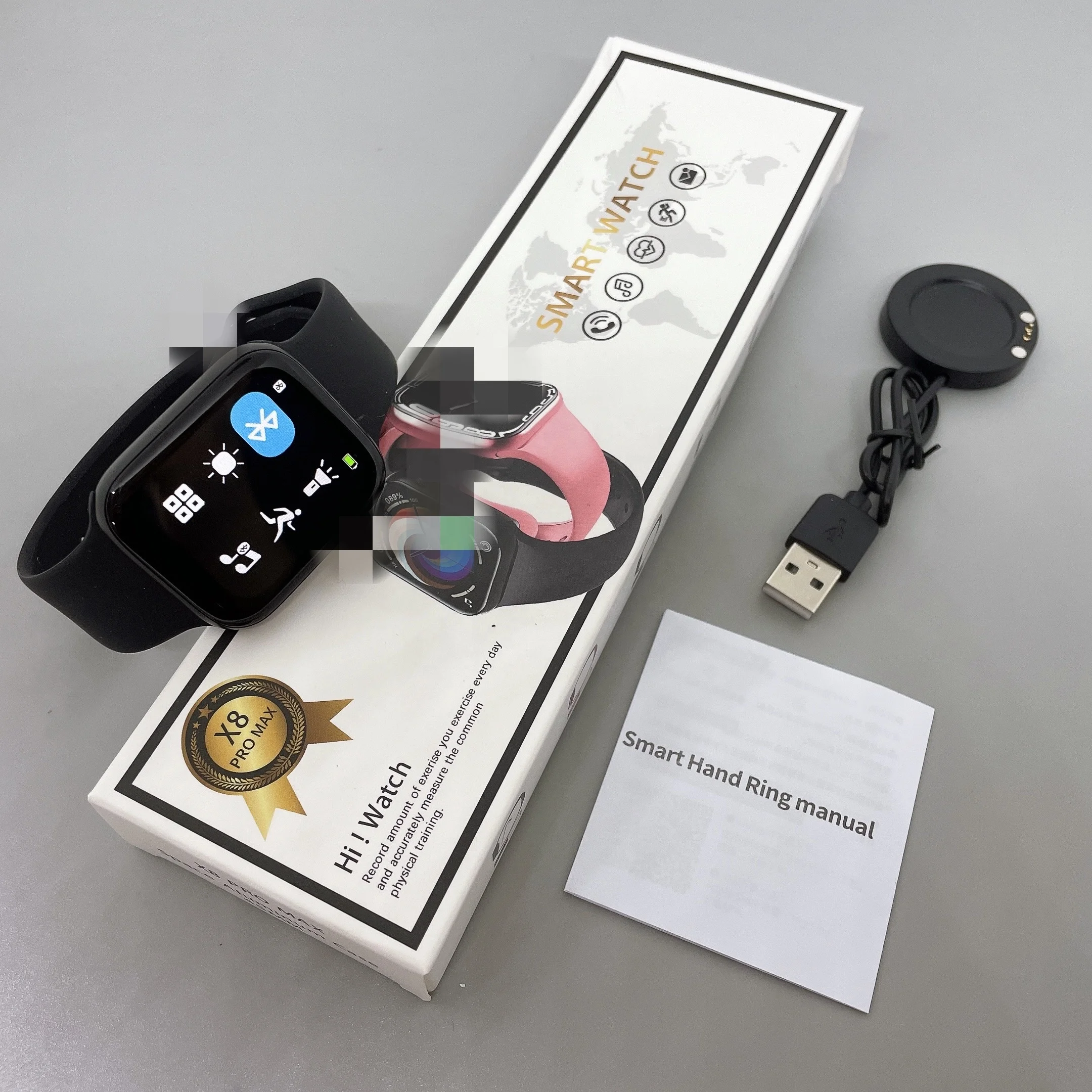 2022 Dropping X8 pro max Watch 7 i7 fence Double buttons Scroll With 5 watch menus Fitness Bracelet Sport Watch PK X8 max