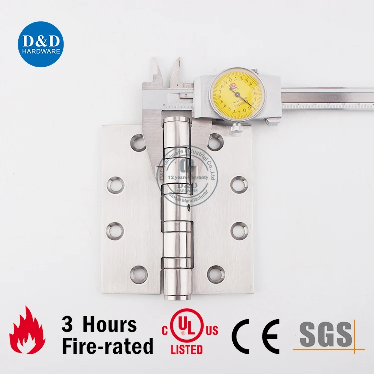 ANSI BHMA GRADE 1 UL10C listed Fire rated NRP Heavy Duty 4 Ball Bearing Hinges Commercial interior Door Butt Hinges