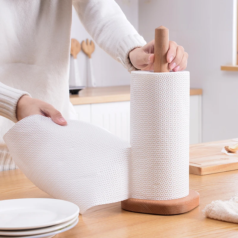 Popular Sale Eco-friendly Disposable Wood Pulp Roll Paper Kitchen 2 Ply Kitchen Paper Towel For Restaurant