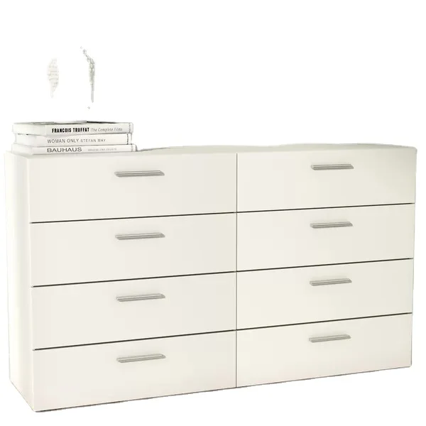 USA modern bedroom furniture popular white color storage 3/4/5/6/8/9 drawers chest of drawer dressers  of  cabinet manufacturer