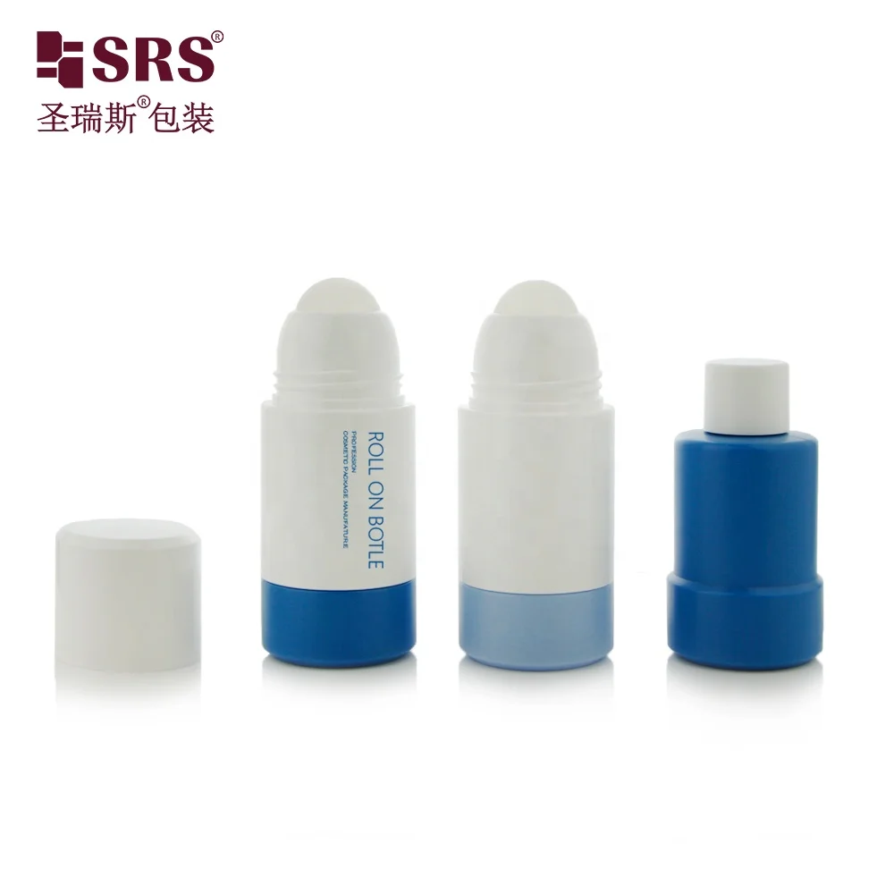 50ML 75ML Replaceable Refill Empty Mono PP Plastic Roll On Deodorant Empty Bottle