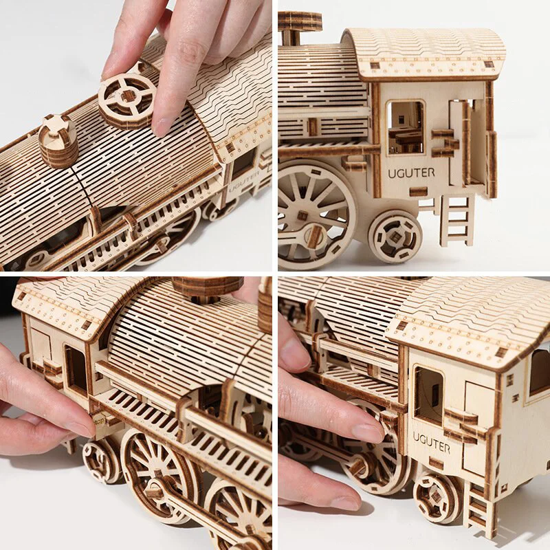 2022 hot selling 3D jigsaw puzzle wooden stereoscopic jigsaw puzzle highly difficult adult assembly mechanical dynamic model