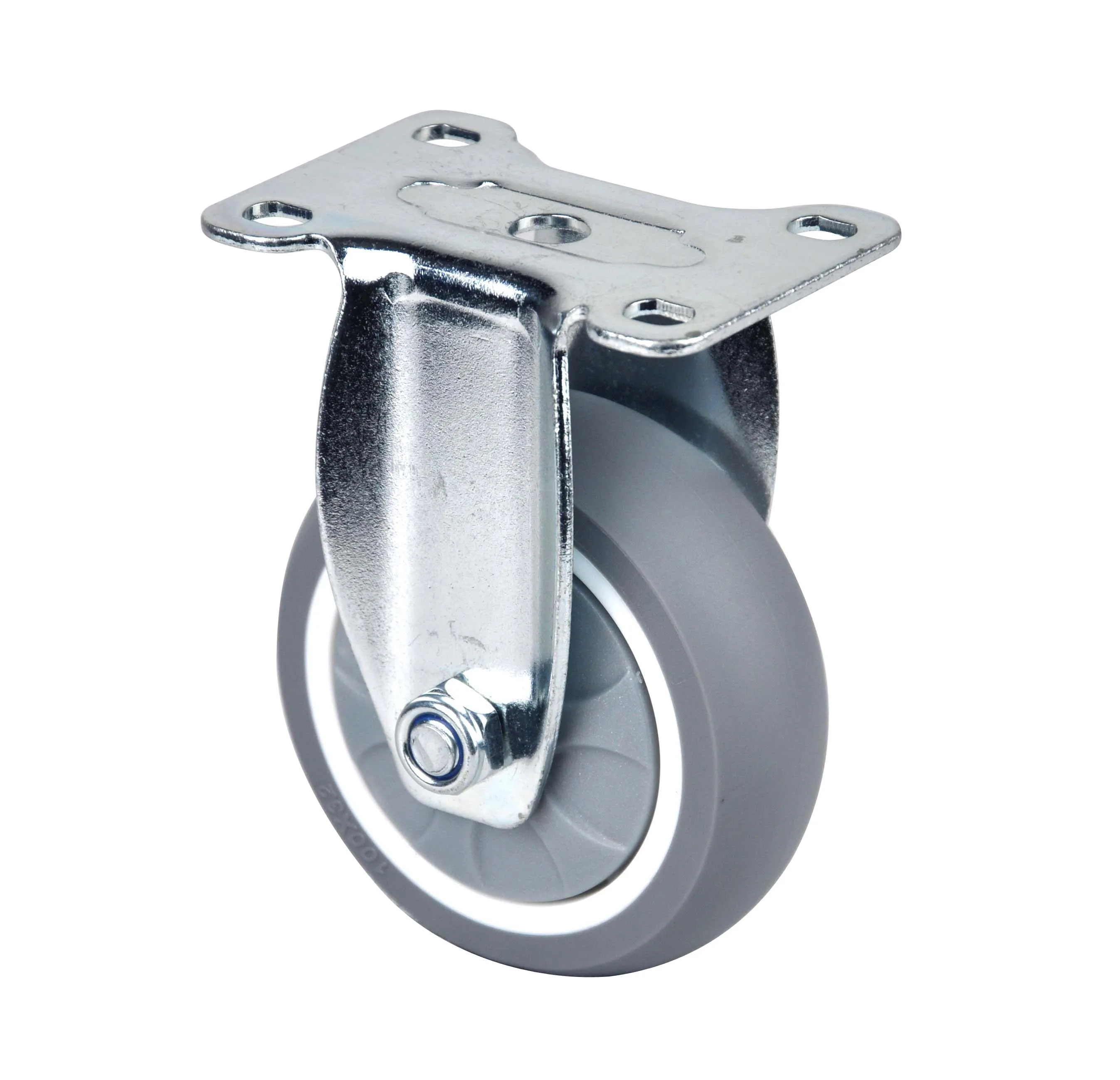 Source factory Hot products 100X32mm Fixed Mute environmental protection High wear resistance  ball bearing TPR caster wheel