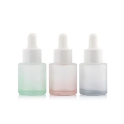 Luxury Empty 30ml Frosted Glass Face Oil Serum Bottle Packaging Glass Pump Cosmetic Serum Oil Dropper Bottle