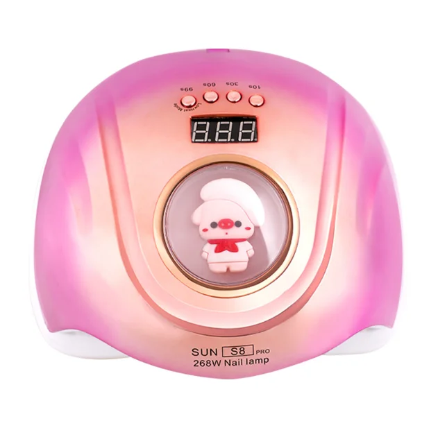 Fashionable Cute Nail Lamp with Cartoon Pig Tiger Panda Design for Curing Polish Gel High Power Nails Art Manicure Tool