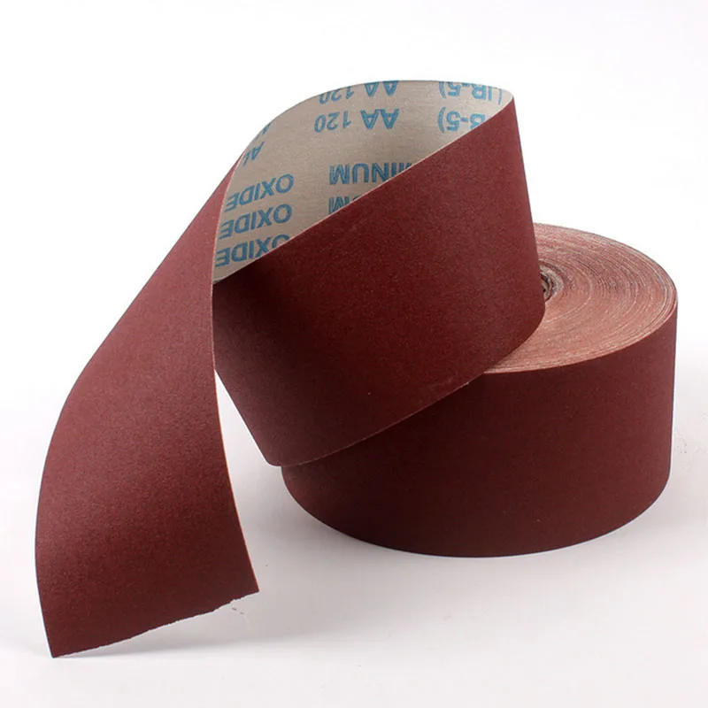 hot sale JB-5 hand torn soft emery cloth roll TJ113 crafts grinding sandpaper furniture polishing gauze ring sanding paper roll