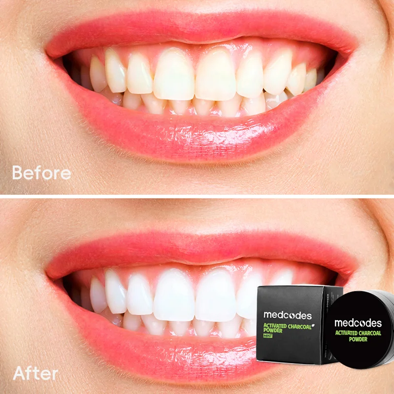 Food Grade Hot Selling Private Label Natural Mint Active Black Charcoal Tooth Teeth Whitening Powder