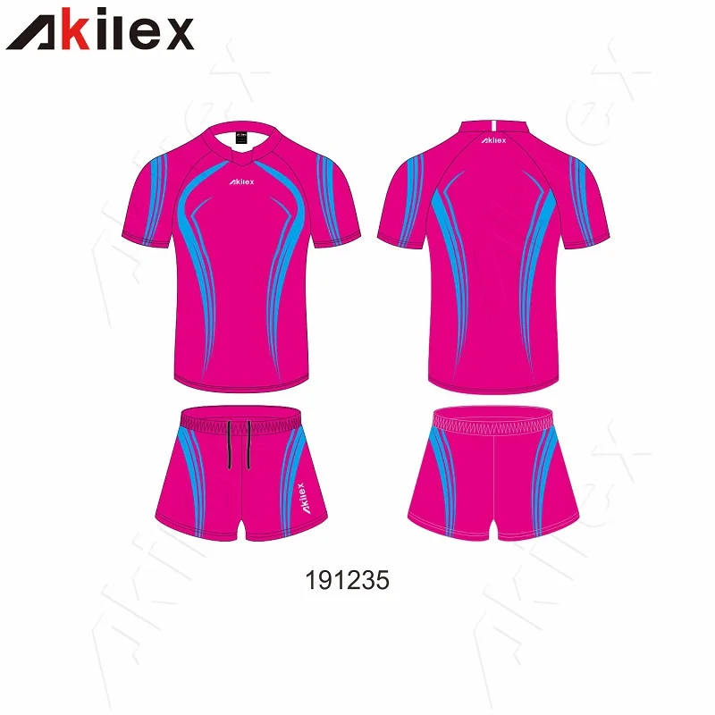 Akilex High quality 2022 customized sublimation unusual vintage rugby shirts uniform wholesale rugby club team league jerseys