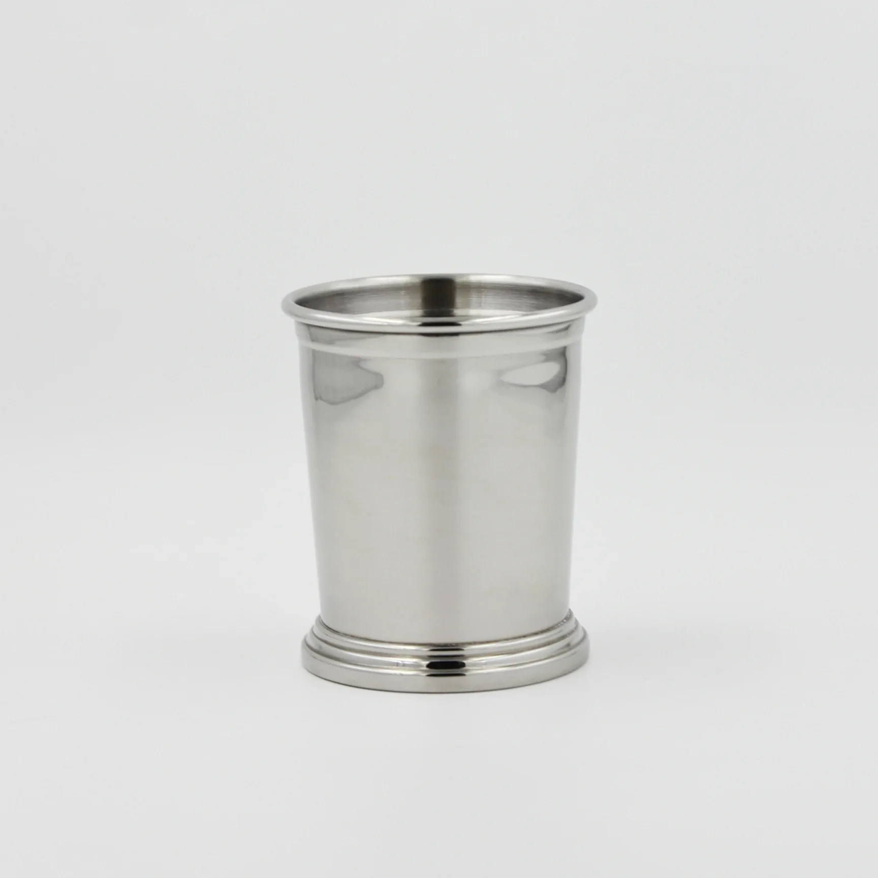 350ml Metal Cocktail Beer Drinking Glass Stainless Steel Classic Beaded Trim Border Moscow Mule Mint Julep Cup