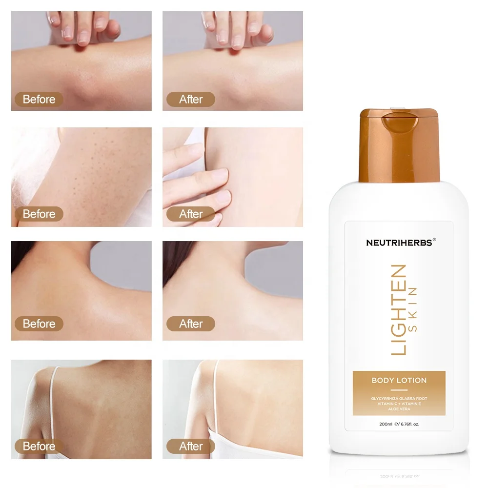 Neutriherbs crystal white brightening lightening whitening body lotion for men and women