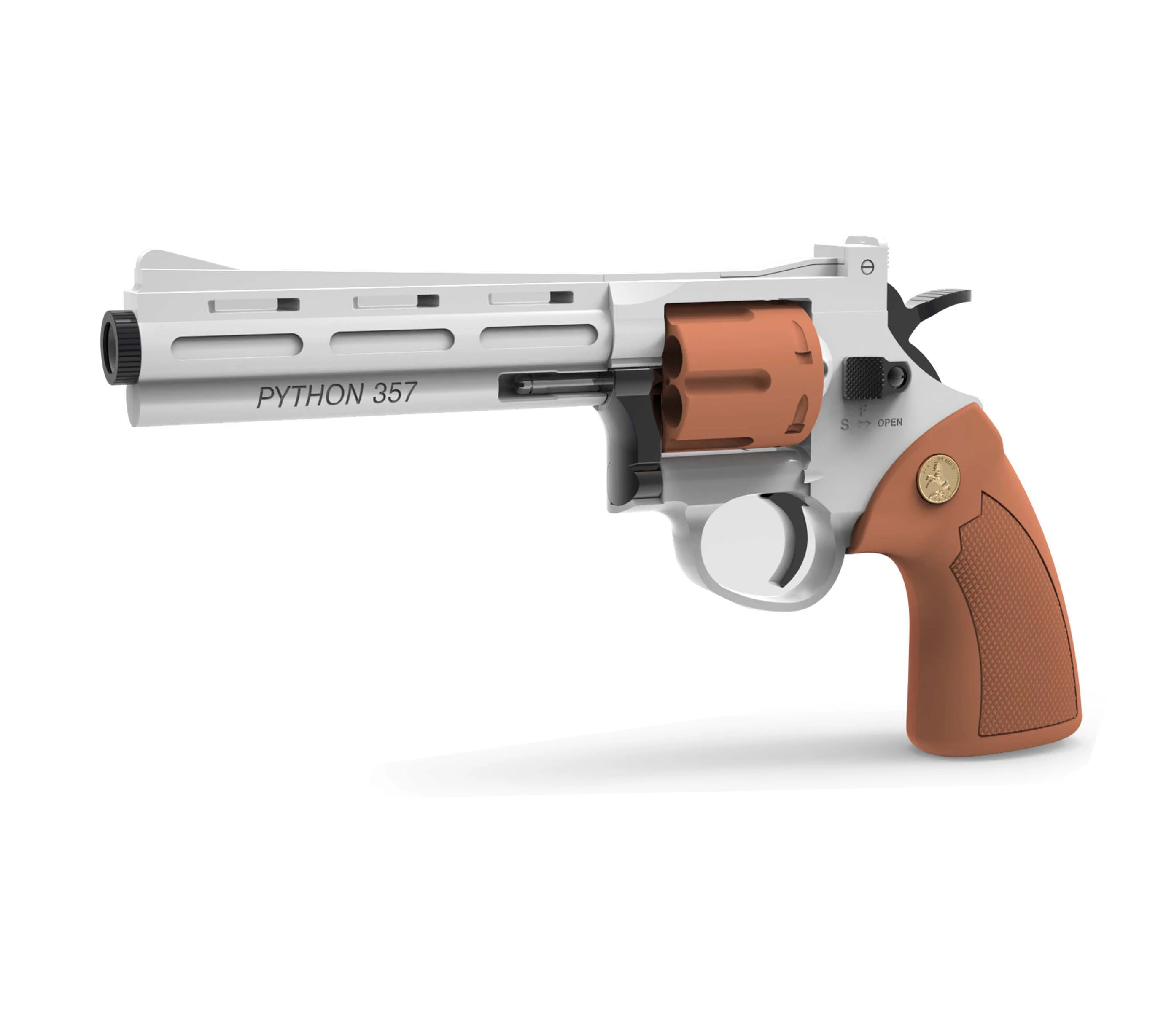 plastic metal soft bullet outdoor shooting high quality gun revolver toy gun for revolver with bullet