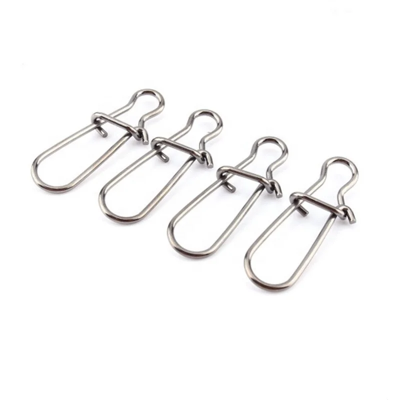 RISING Manufacturer 00#-8# Stainless Steel Hook line Connector Lure Accessories Duo Lock Snap Sea Fishing Swivels