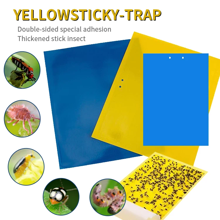 Greenhouses Pest Killer Glue Fruit Fly Catcher Yellow Sticky Trap
