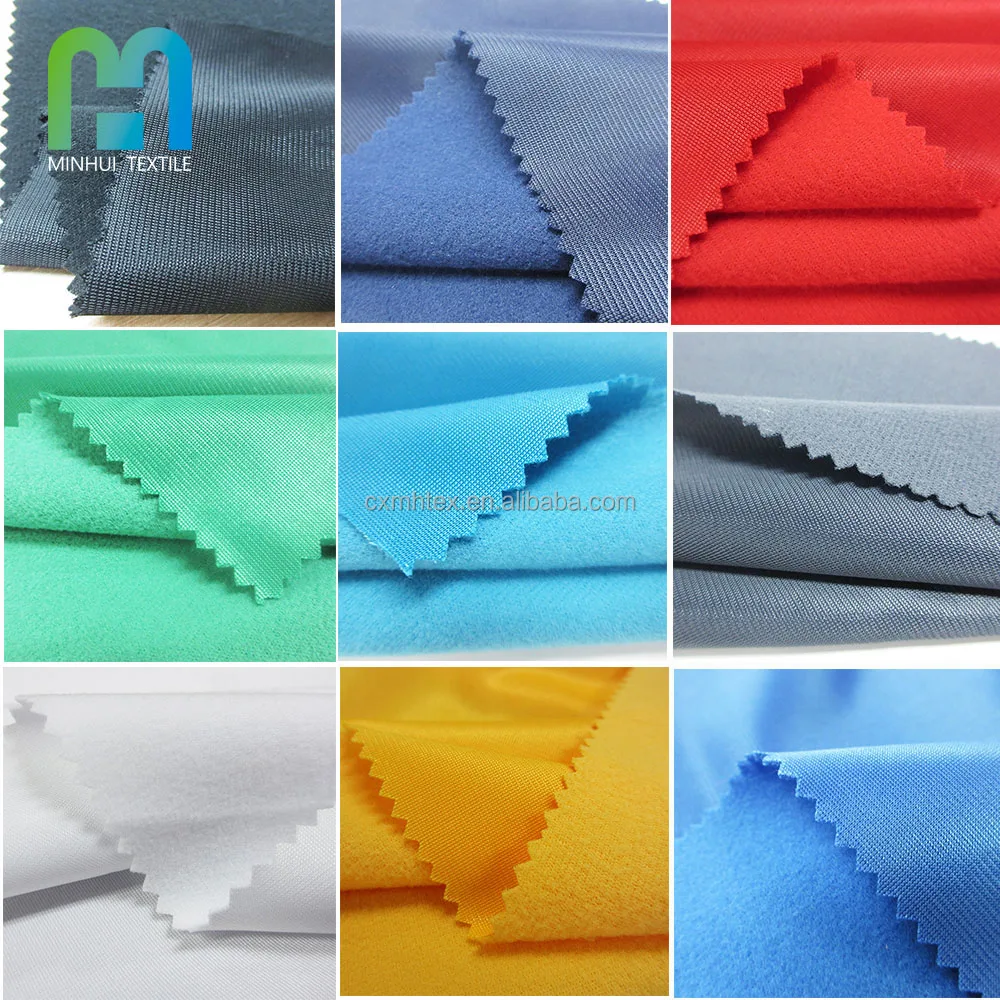 Durable Fabrics Textile Suppliers Brushed Tricot Fleece Fabric 300 Gsm Matte School Uniform Fabric for Plane Tracksuits Children