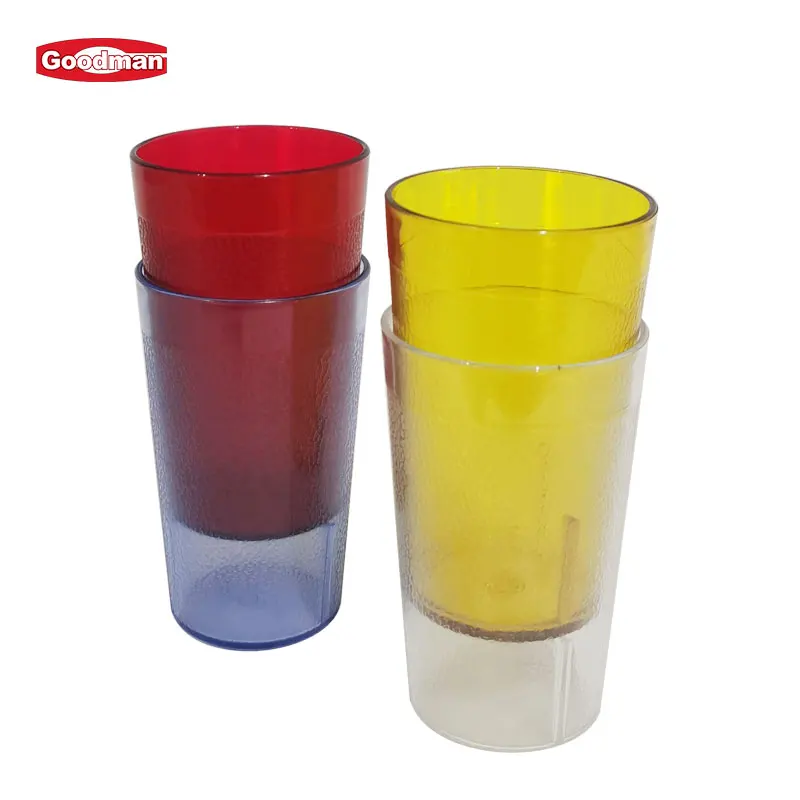 Wholesale reusable plastic beverage cup colorful custom tumbler cups