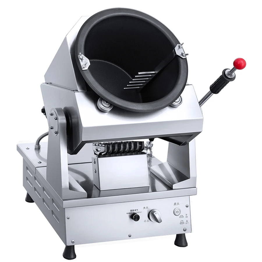 ETL Stirrer 360 rotate Automatic Stir Fry Cooker/Full Automatic Cooking Machine/auto cooking wok Drum Type Stir Frying Machine