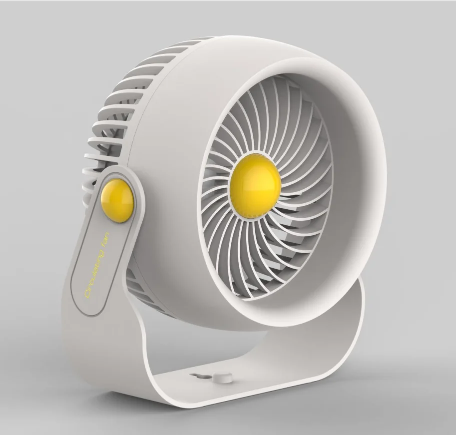 Rechargeable Air Circular Hand Fan Outdoor 1200mAh Handheld Portable Foldable Electric Mini Fan