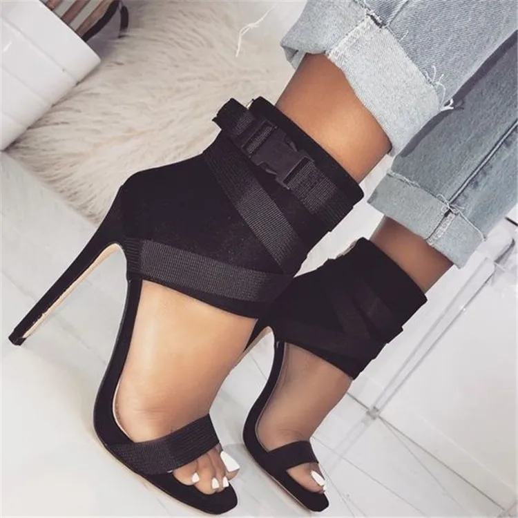 
LFZ-130 Women High Heel Shoes Casual Plus Size Wholesale Luxury Sandals Summer Shoes for Women New Styles 